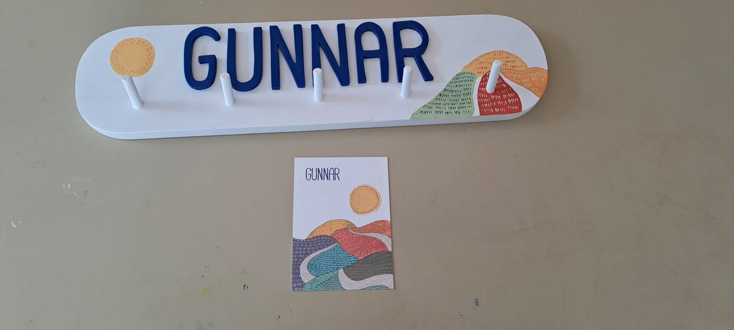 Gepersonaliseerde kapstok